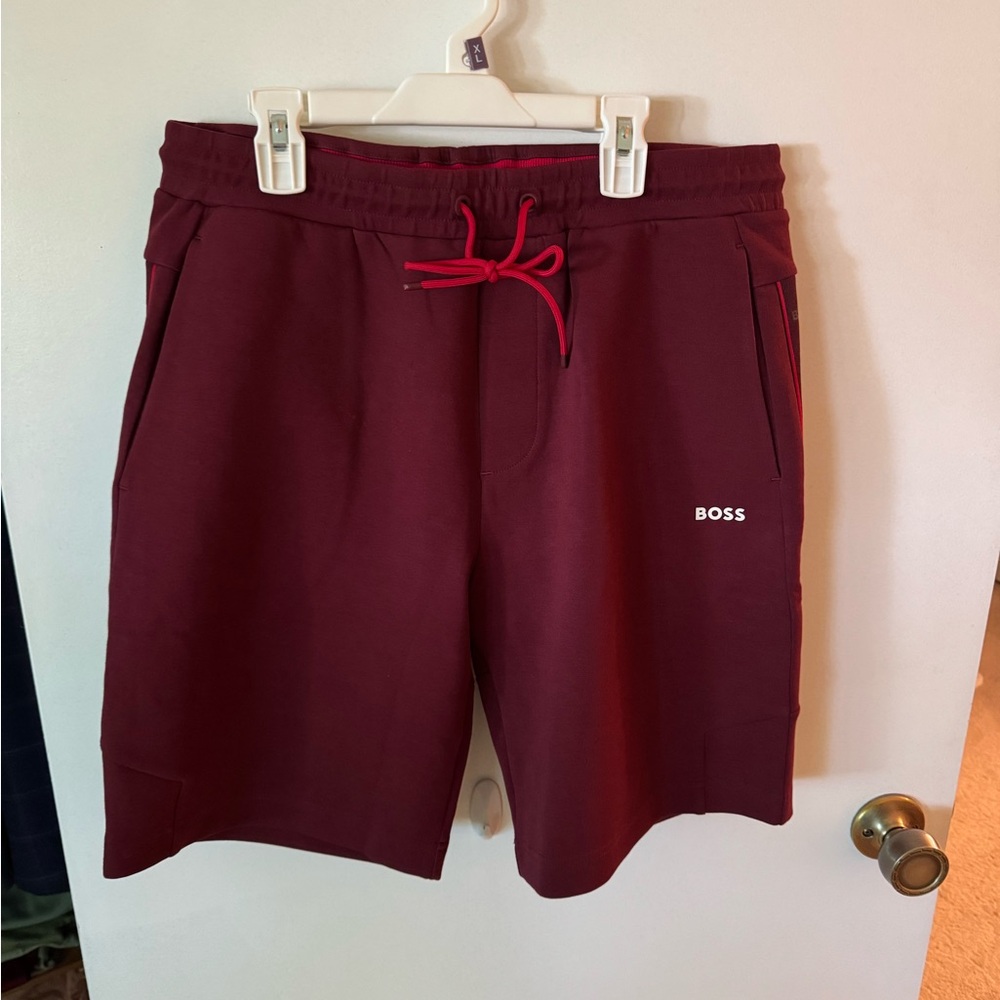 Boss Red Athletic Shorts with Elastic Waistband